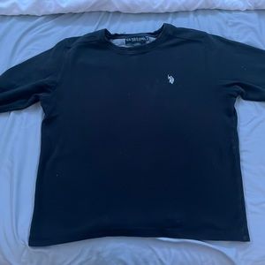 Black Thermal Polo Shirt